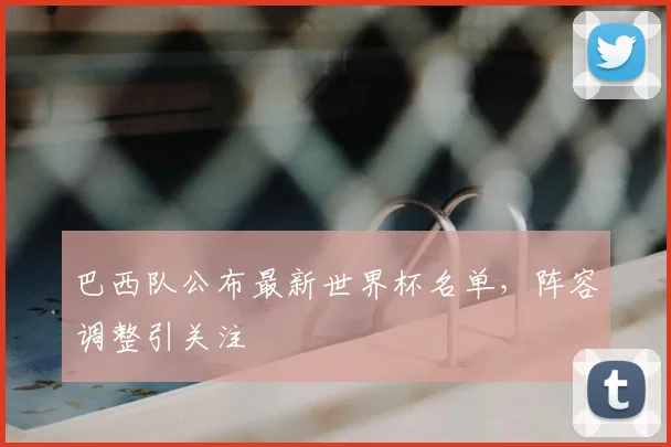 巴西队公布最新世界杯名单,阵容调整引关注